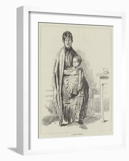 A Girl Mother-William Douglas Almond-Framed Giclee Print