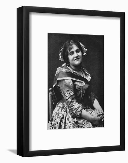 A girl of Lombardy, 1912-Unknown-Framed Photographic Print