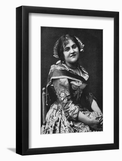 A girl of Lombardy, 1912-Unknown-Framed Photographic Print