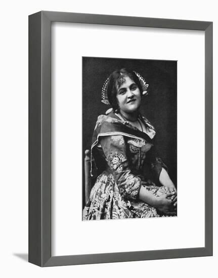 A girl of Lombardy, 1912-Unknown-Framed Photographic Print