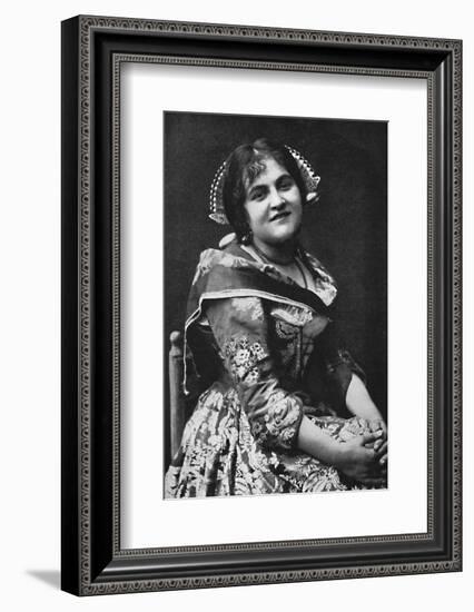 A girl of Lombardy, 1912-Unknown-Framed Photographic Print