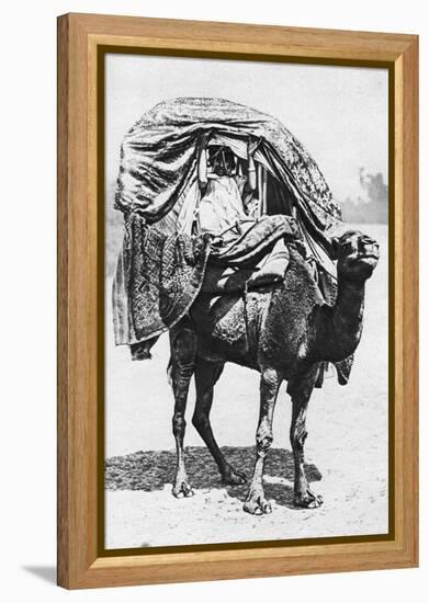 A Girl on a Camel Litter, Algeria, 1922-Crete-Framed Premier Image Canvas
