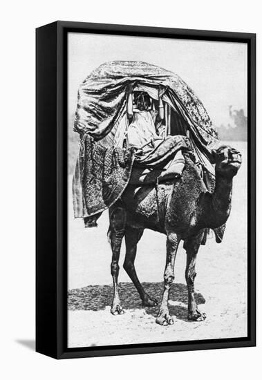 A Girl on a Camel Litter, Algeria, 1922-Crete-Framed Premier Image Canvas