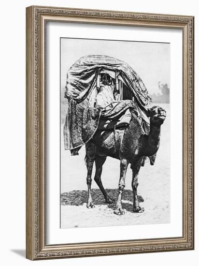 A Girl on a Camel Litter, Algeria, 1922-Crete-Framed Giclee Print