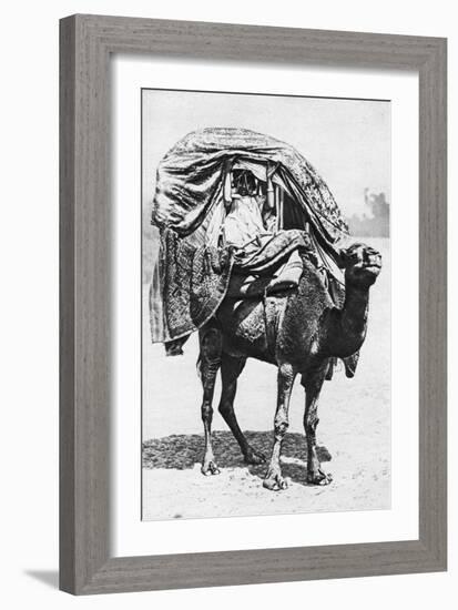 A Girl on a Camel Litter, Algeria, 1922-Crete-Framed Giclee Print