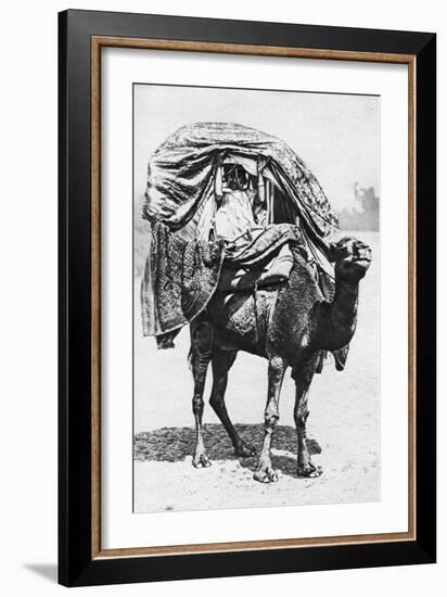 A Girl on a Camel Litter, Algeria, 1922-Crete-Framed Giclee Print