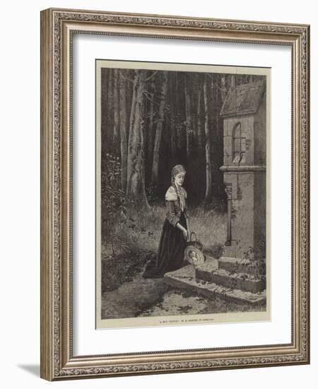 A Girl Praying-Hubert Salentin-Framed Giclee Print