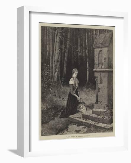 A Girl Praying-Hubert Salentin-Framed Giclee Print