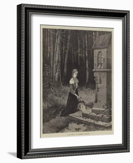 A Girl Praying-Hubert Salentin-Framed Giclee Print
