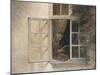 A Girl Reading in a Window-Peter Ilsted-Mounted Giclee Print