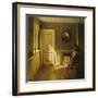 A Girl Reading in an Interior-Peter Ilsted-Framed Giclee Print