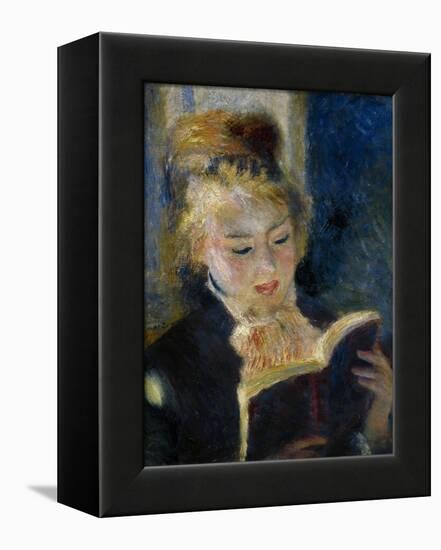 A Girl Reading (La Liseus)-Pierre-Auguste Renoir-Framed Premier Image Canvas