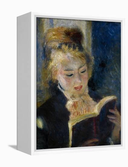A Girl Reading (La Liseus)-Pierre-Auguste Renoir-Framed Premier Image Canvas
