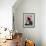 A Girl Rests on a Boat Below the Chinese National Flag-null-Framed Photographic Print displayed on a wall