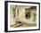 A Girl Sitting on a Porch, Liselund-Peter Ilsted-Framed Giclee Print