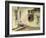 A Girl Sitting on a Porch, Liselund-Peter Ilsted-Framed Giclee Print