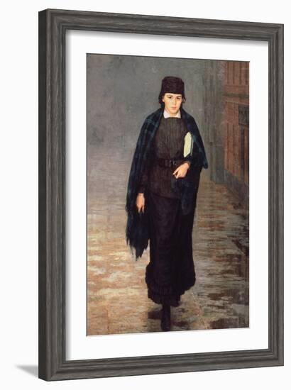 A Girl Student-Nikolai Alexandrovich Yaroshenko-Framed Giclee Print