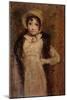 A Girl, Thought to Be the Artist's Daughter (Oil on Paper Laid on Board)-John Constable-Mounted Giclee Print