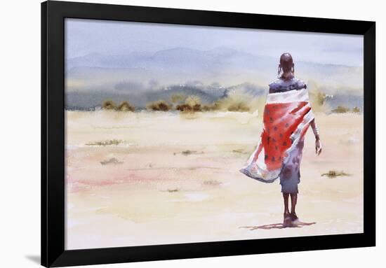 A Girl, Walking-Hazel Soan-Framed Giclee Print