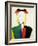 A Girl with a Comb, 1932-1933-Kazimir Malevich-Framed Giclee Print