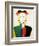 A Girl with a Comb, 1932-1933-Kazimir Malevich-Framed Premium Giclee Print