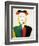 A Girl with a Comb, 1932-1933-Kazimir Malevich-Framed Premium Giclee Print