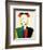 A Girl with a Comb, 1932-1933-Kazimir Malevich-Framed Premium Giclee Print