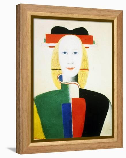 A Girl with a Comb, 1932-1933-Kazimir Malevich-Framed Premier Image Canvas