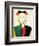 A Girl with a Comb, 1932-1933-Kazimir Malevich-Framed Giclee Print