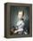 A Girl with a Kitten-Jean-Baptiste Perronneau-Framed Stretched Canvas