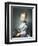 A Girl with a Kitten-Jean-Baptiste Perronneau-Framed Art Print