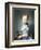 A Girl with a Kitten-Jean-Baptiste Perronneau-Framed Art Print