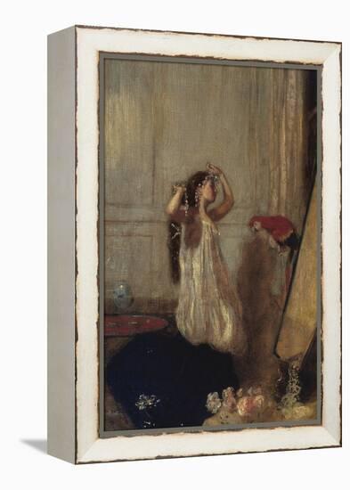 A Girl with a Parrot-Henry Tonks-Framed Premier Image Canvas