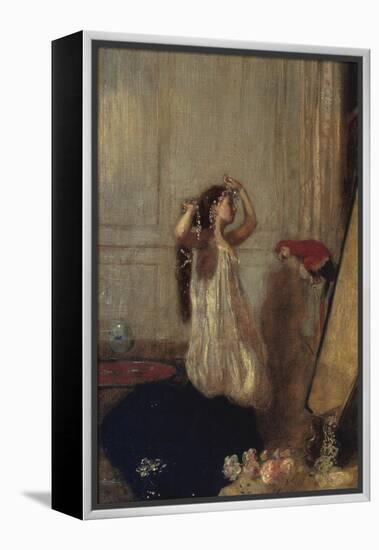 A Girl with a Parrot-Henry Tonks-Framed Premier Image Canvas