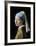 A Girl with a Pearl Earring-Johannes Vermeer-Framed Premium Giclee Print