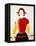 A Girl with a Red Pole, 1932-1933-Kazimir Malevich-Framed Premier Image Canvas