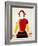 A Girl with a Red Pole, 1932-1933-Kazimir Malevich-Framed Giclee Print