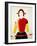 A Girl with a Red Pole, 1932-1933-Kazimir Malevich-Framed Giclee Print