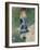 A Girl with a Watering Can, 1876-Pierre-Auguste Renoir-Framed Giclee Print