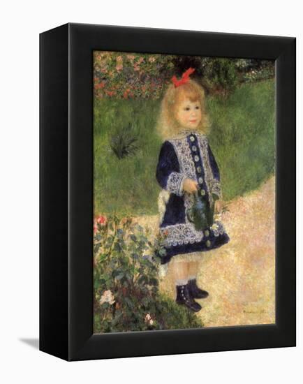 A Girl with a Watering Can, 1876-Pierre-Auguste Renoir-Framed Premier Image Canvas