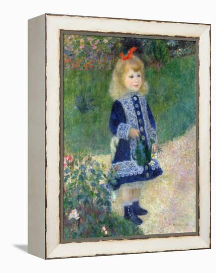 A Girl with a Watering Can, 1876-Pierre-Auguste Renoir-Framed Premier Image Canvas