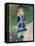 A Girl with a Watering Can, 1876-Pierre-Auguste Renoir-Framed Premier Image Canvas