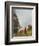 A Girl with Goats by a Fjord-Hans Dahl-Framed Giclee Print