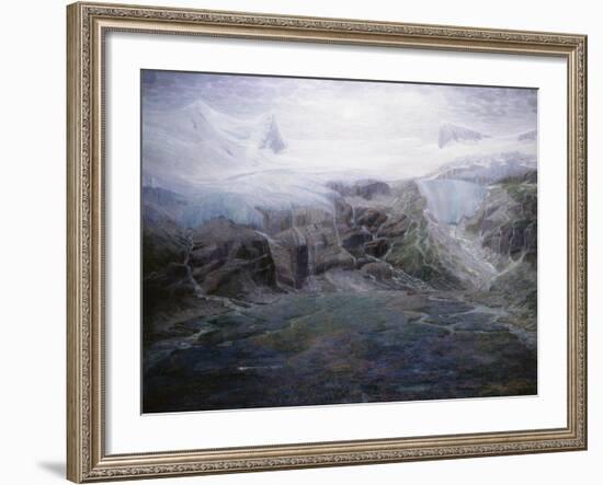 A Glacier in a High Valley-Emile Mediz-Pelikan-Framed Giclee Print