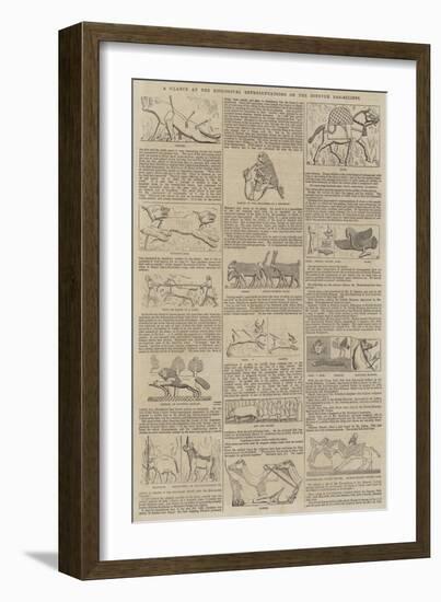 A Glance at the Zoological Representations on the Nineveh Bas-Reliefs-null-Framed Giclee Print