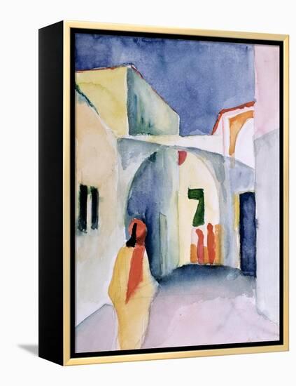 A Glance Down an Alley-Auguste Macke-Framed Premier Image Canvas