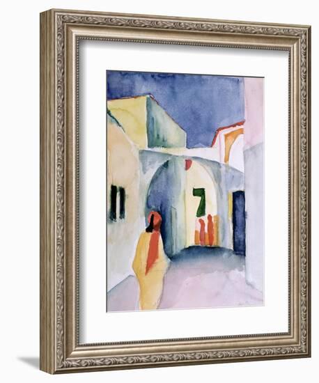 A Glance Down an Alley-Auguste Macke-Framed Giclee Print