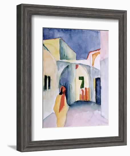 A Glance Down an Alley-Auguste Macke-Framed Giclee Print