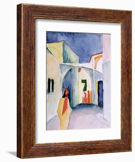 A Glance Down an Alley-Auguste Macke-Framed Giclee Print