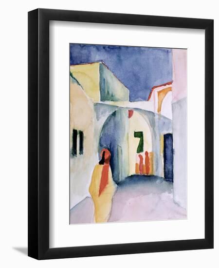 A Glance Down an Alley-Auguste Macke-Framed Giclee Print